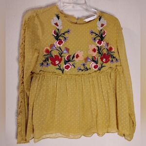Zara Embroidered Blouse